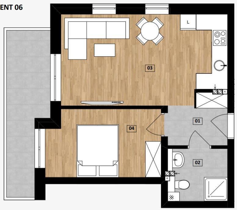 Apartament Baltic Residence Pobierowo Exterior foto